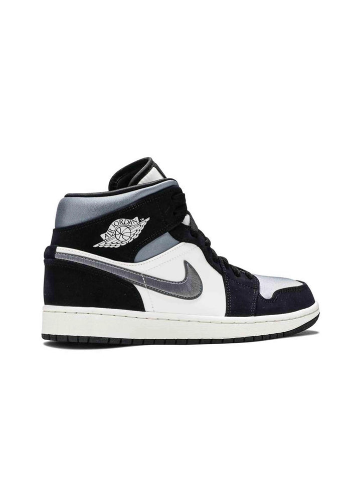Nike Air Jordan 1 Mid Satin Grey Toe Jordan Brand
