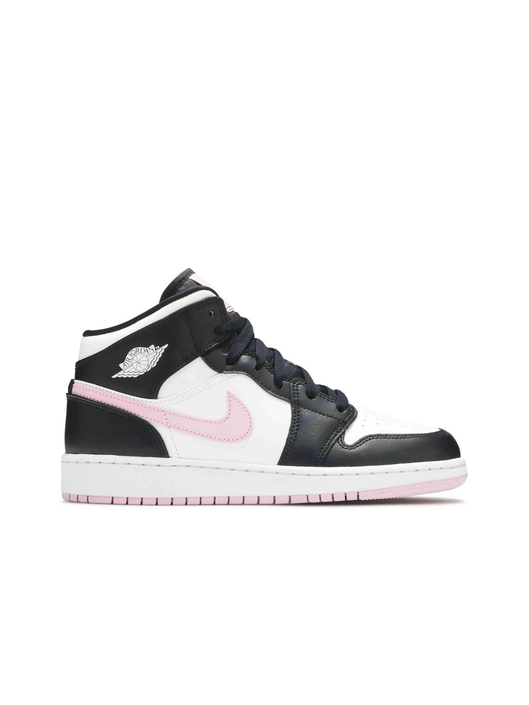 Nike Air Jordan 1 Mid White Black Light Arctic Pink (GS) Jordan Brand