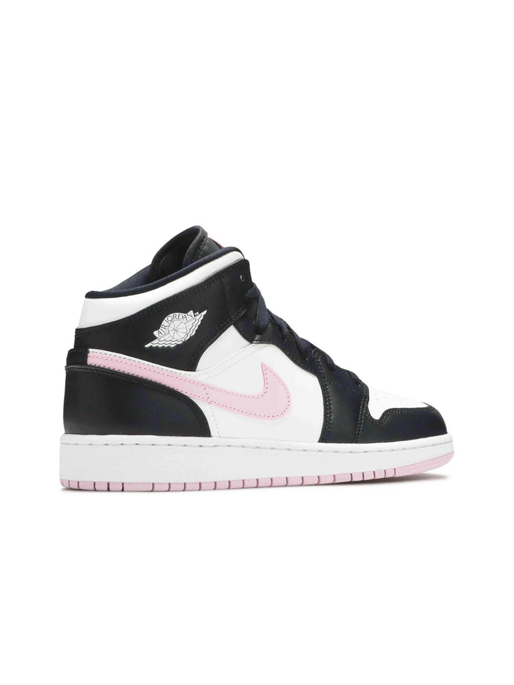 Nike Air Jordan 1 Mid White Black Light Arctic Pink (GS) Jordan Brand