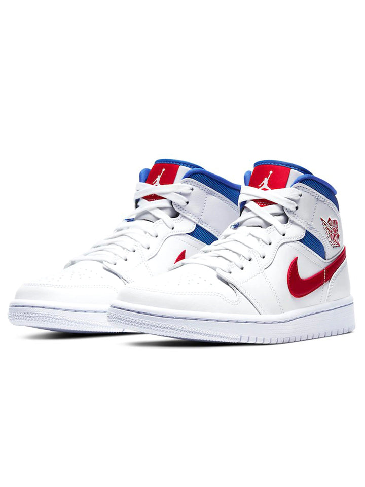 Nike Air Jordan 1 Mid White Red Royal 'USA' [W] Prior