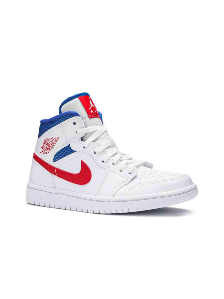 Nike Air Jordan 1 Mid White Red Royal 'USA' [W] Prior