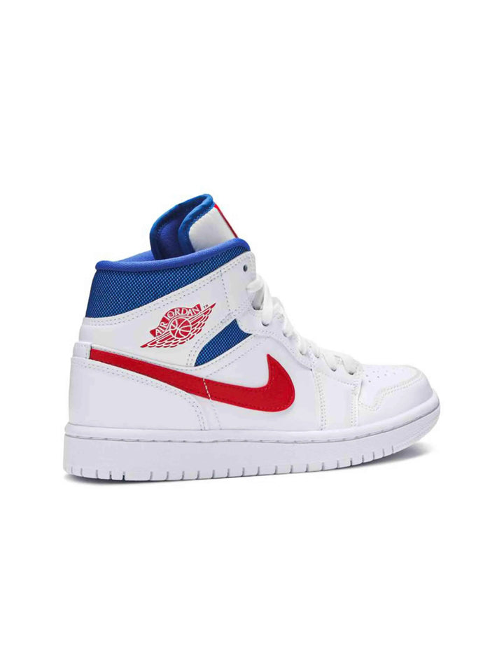 Nike Air Jordan 1 Mid White Red Royal 'USA' [W] Prior