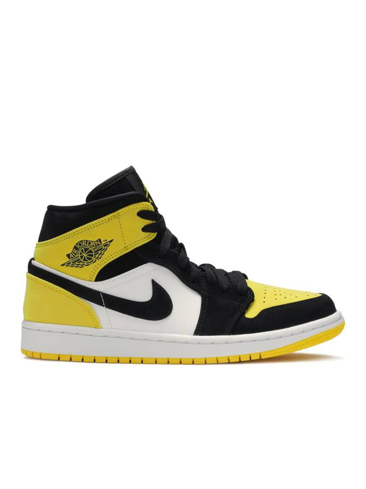 Nike Air Jordan 1 Mid Yellow Toe Black Jordan Brand