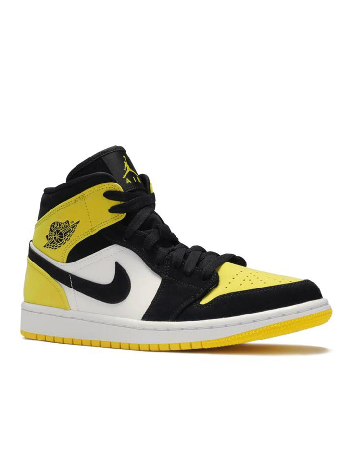 Nike Air Jordan 1 Mid Yellow Toe Black Jordan Brand