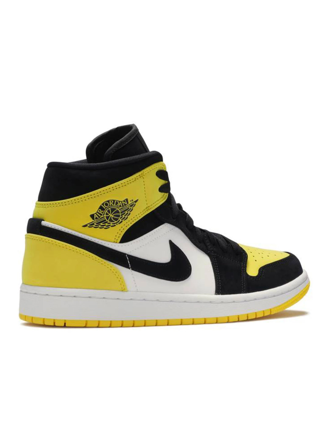 Nike Air Jordan 1 Mid Yellow Toe Black Jordan Brand