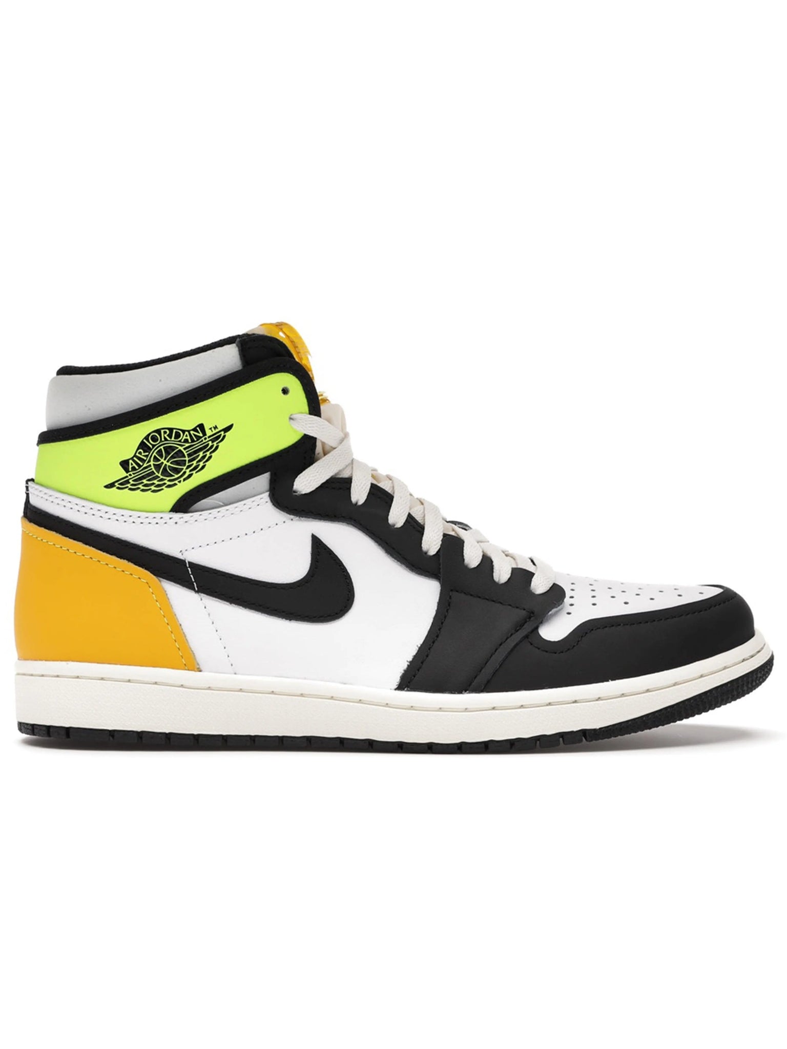 Nike Air Jordan 1 Retro High White Black Volt University Gold Prior