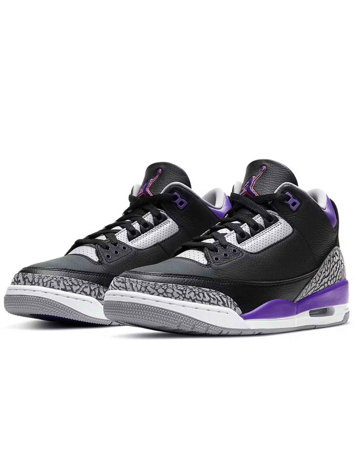 Nike Air Jordan 3 Retro Black Court Purple Prior