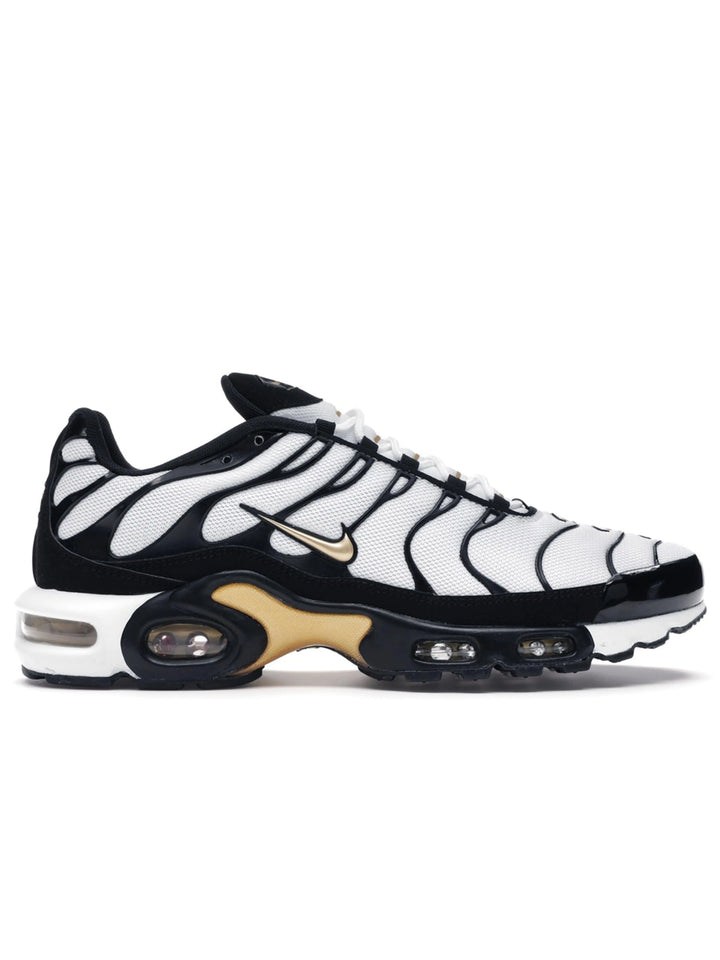 Nike Air Max Plus TN White Black Metallic Gold Prior