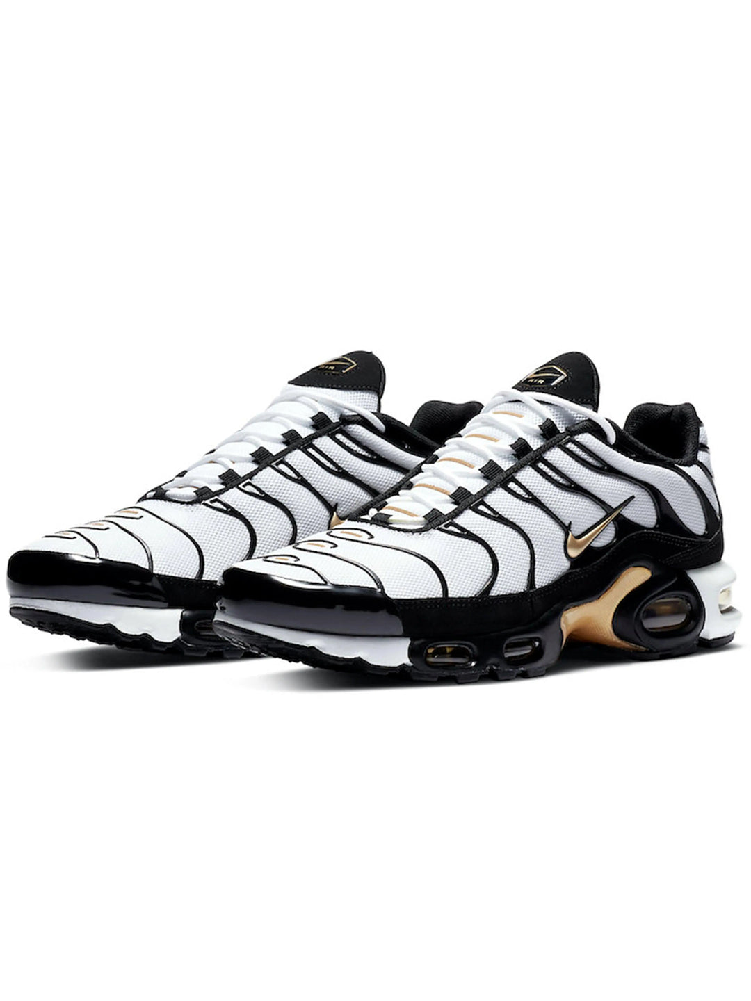 Nike Air Max Plus TN White Black Metallic Gold Prior