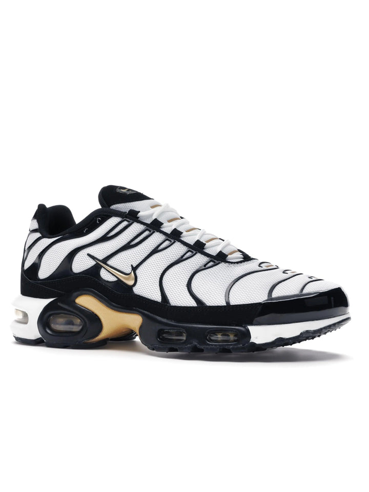 Nike Air Max Plus TN White Black Metallic Gold Prior