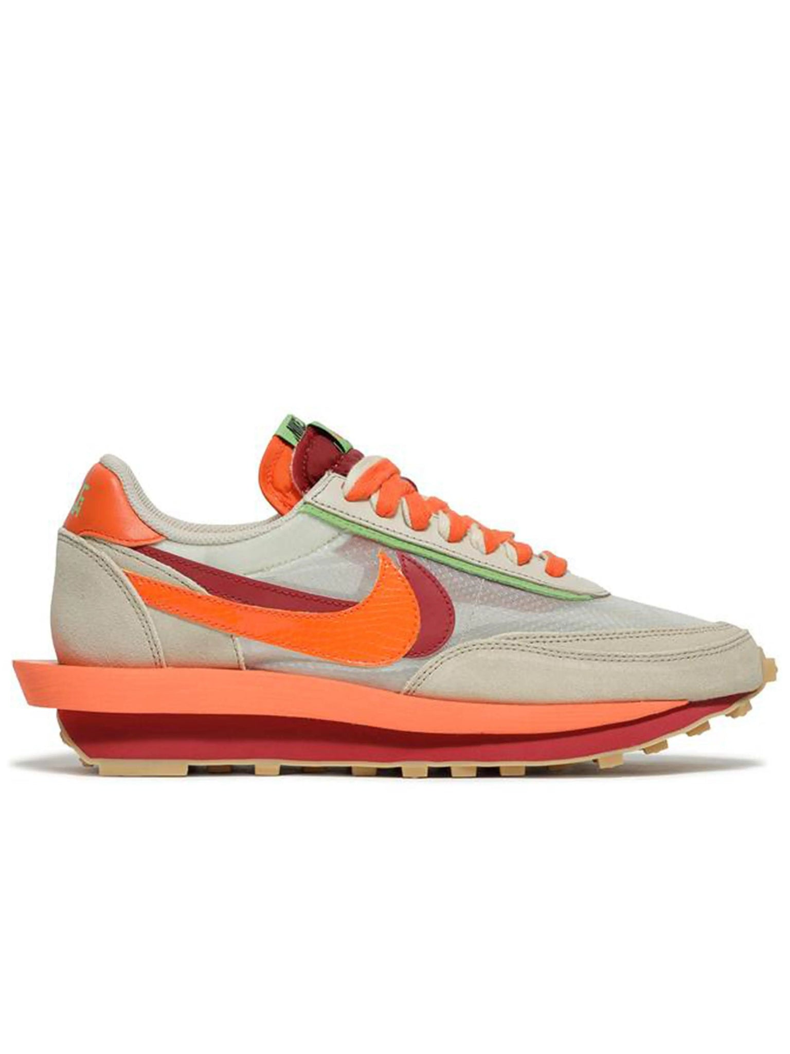 Nike LD Waffle X Sacai X Clot Net Orange Blaze Prior