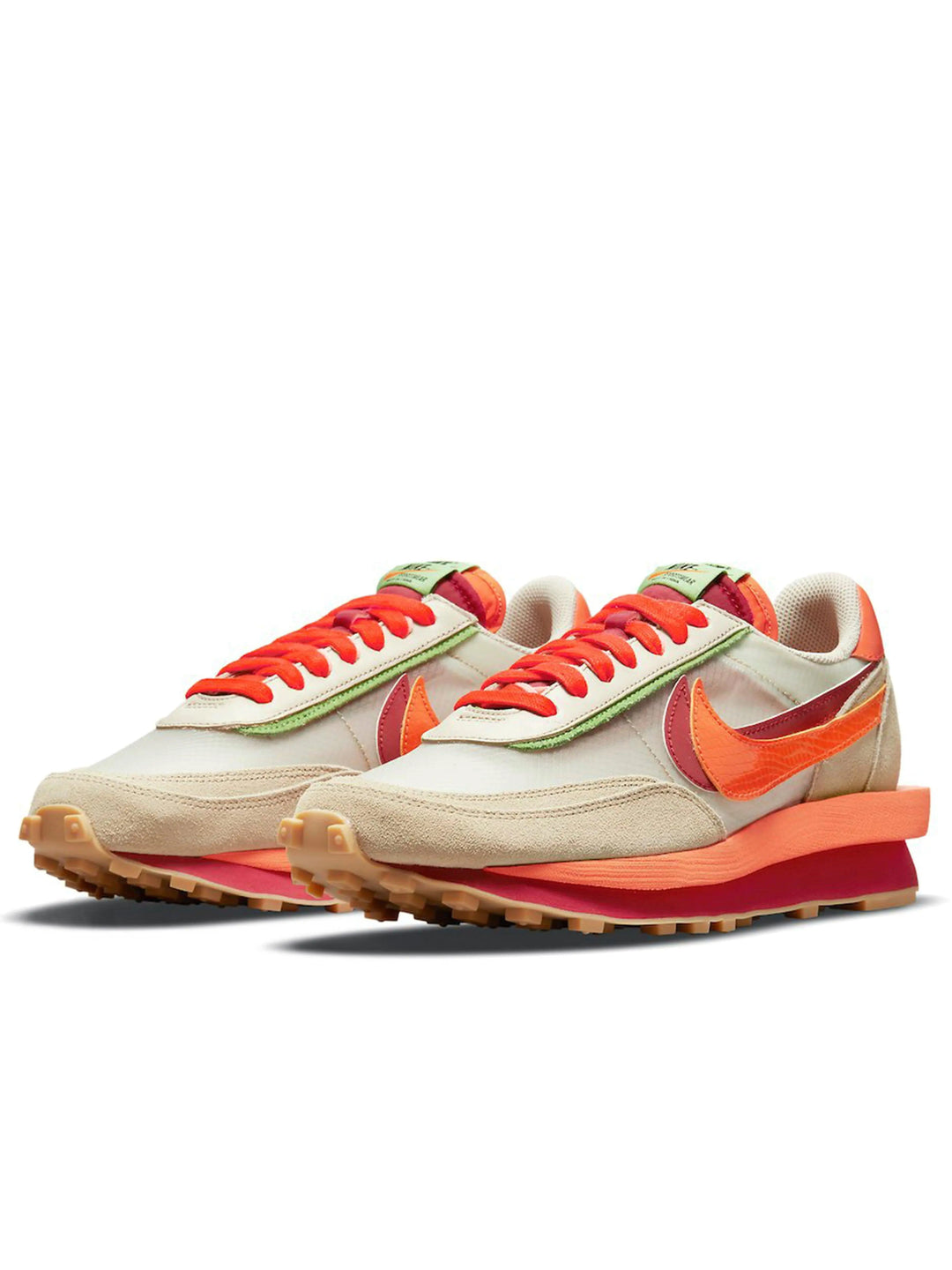 Nike LD Waffle X Sacai X Clot Net Orange Blaze Prior