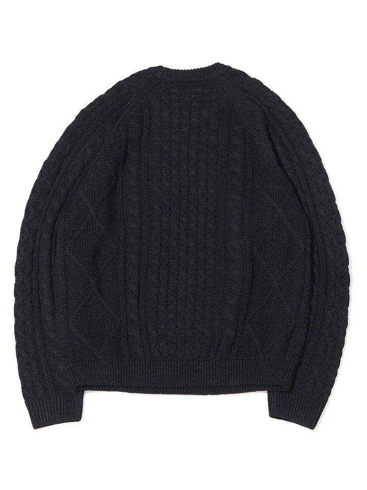 Nike NL Cable Knit Long Sleeve Sweater Black Prior