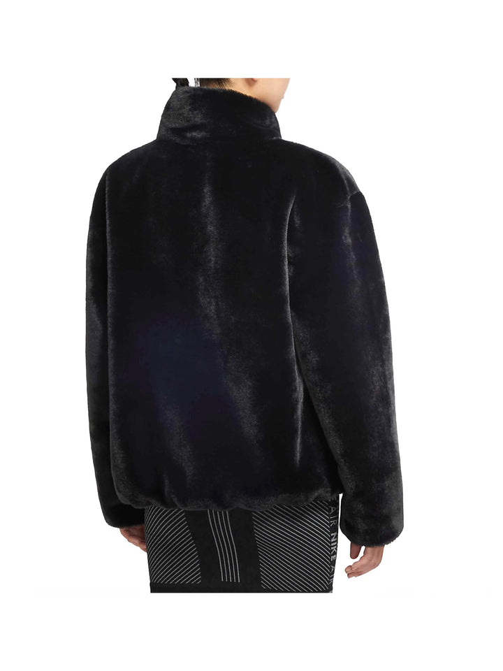 Nike Women's Faux Fur Jacket Black Nike