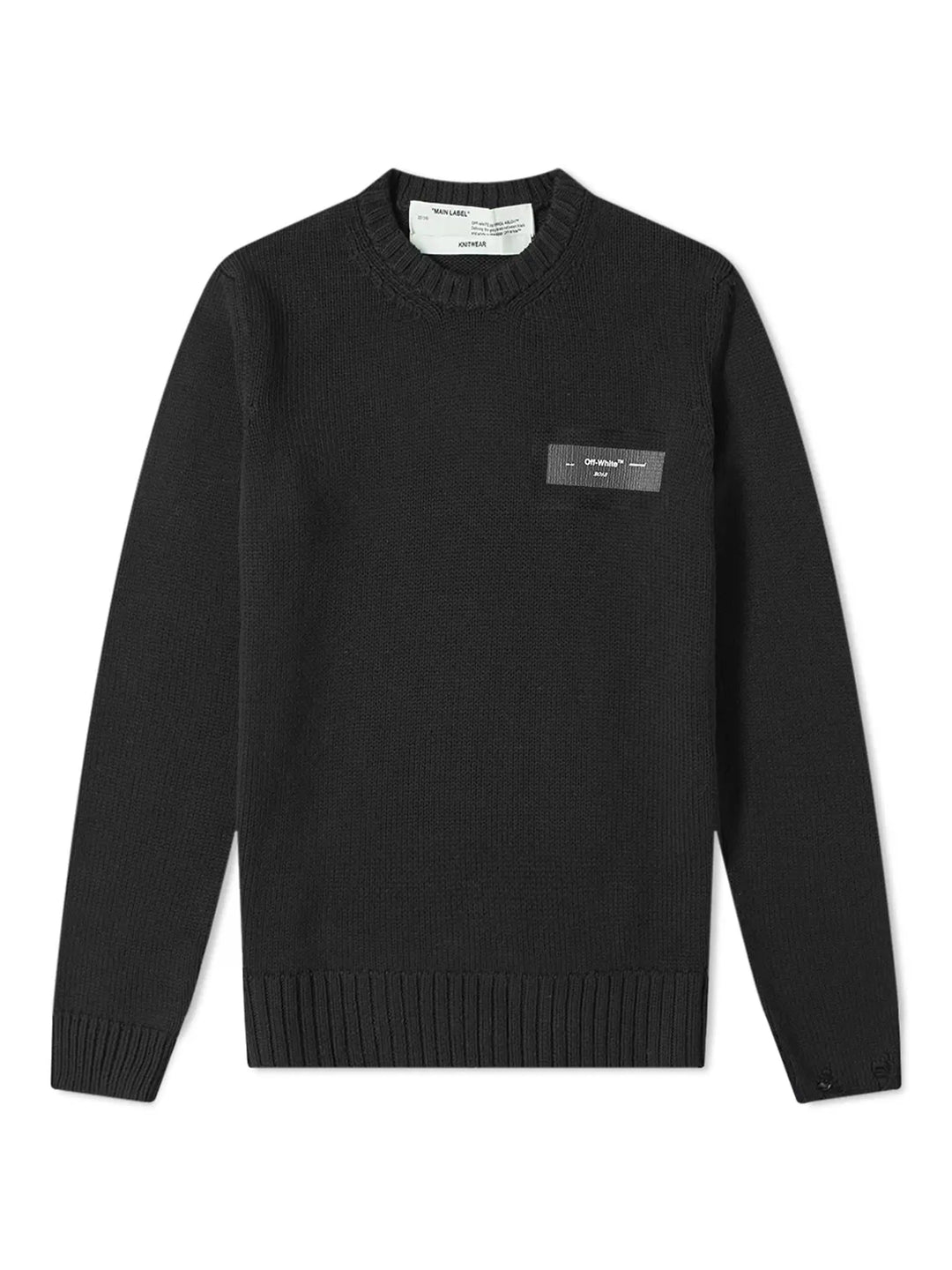 OFF-WHITE "Logo" Crewneck Knit Black Off-White