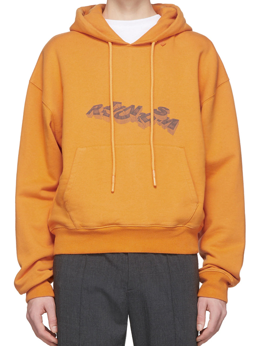OFF-WHITE 3D Pencil Over Hoodie Orange Off-White