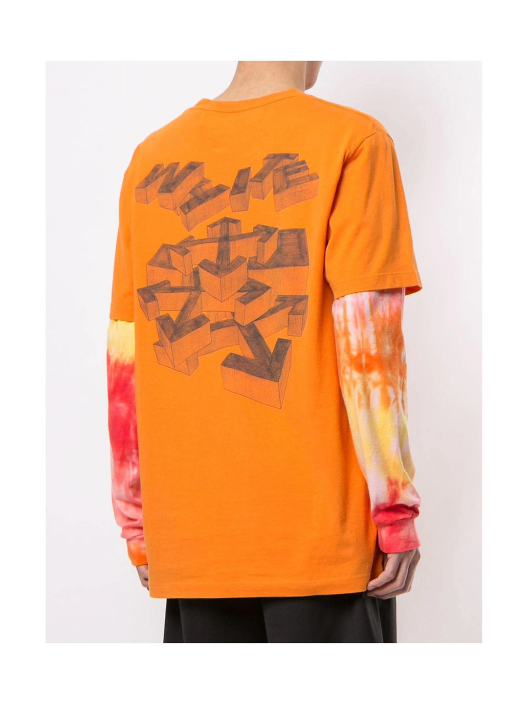 OFF-WHITE 3D Pencil Tee Orange Off-White