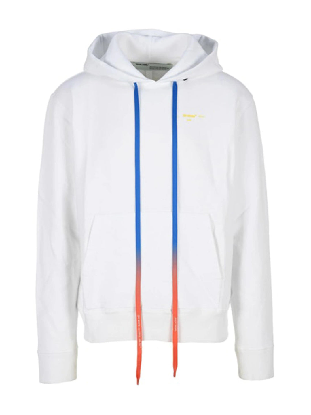 OFF-WHITE Acrylic Arrows Slim Fit Hoodie White/Yellow Off-White