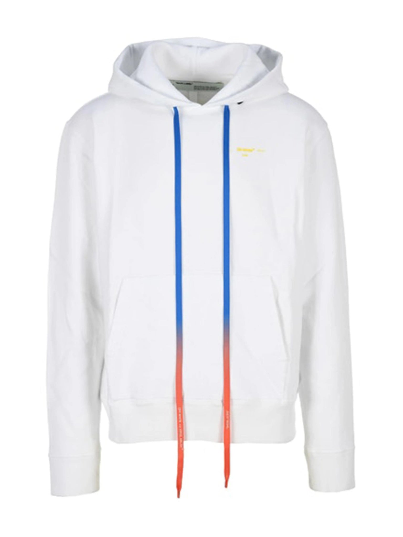 OFF-WHITE Acrylic Arrows Slim Fit Hoodie White/Yellow Off-White