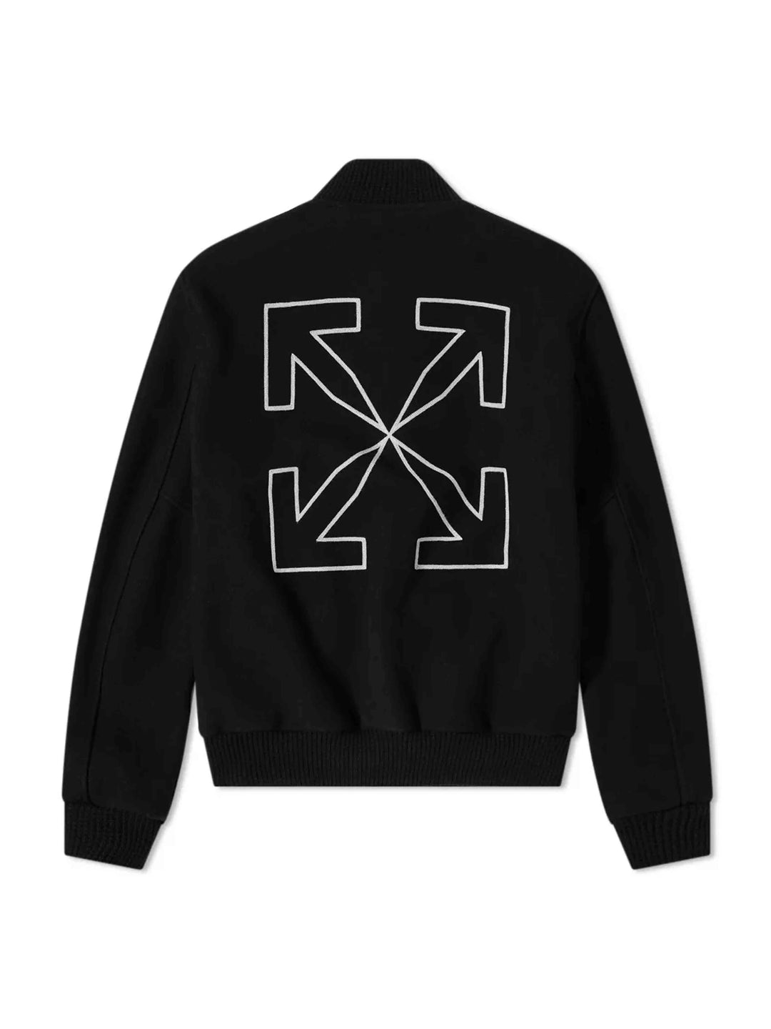 OFF-WHITE Arrow Varsity Jacket Black M Off-White