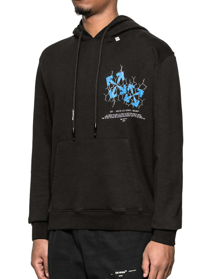 OFF-WHITE Fence Arrows Hoodie Black Off-White
