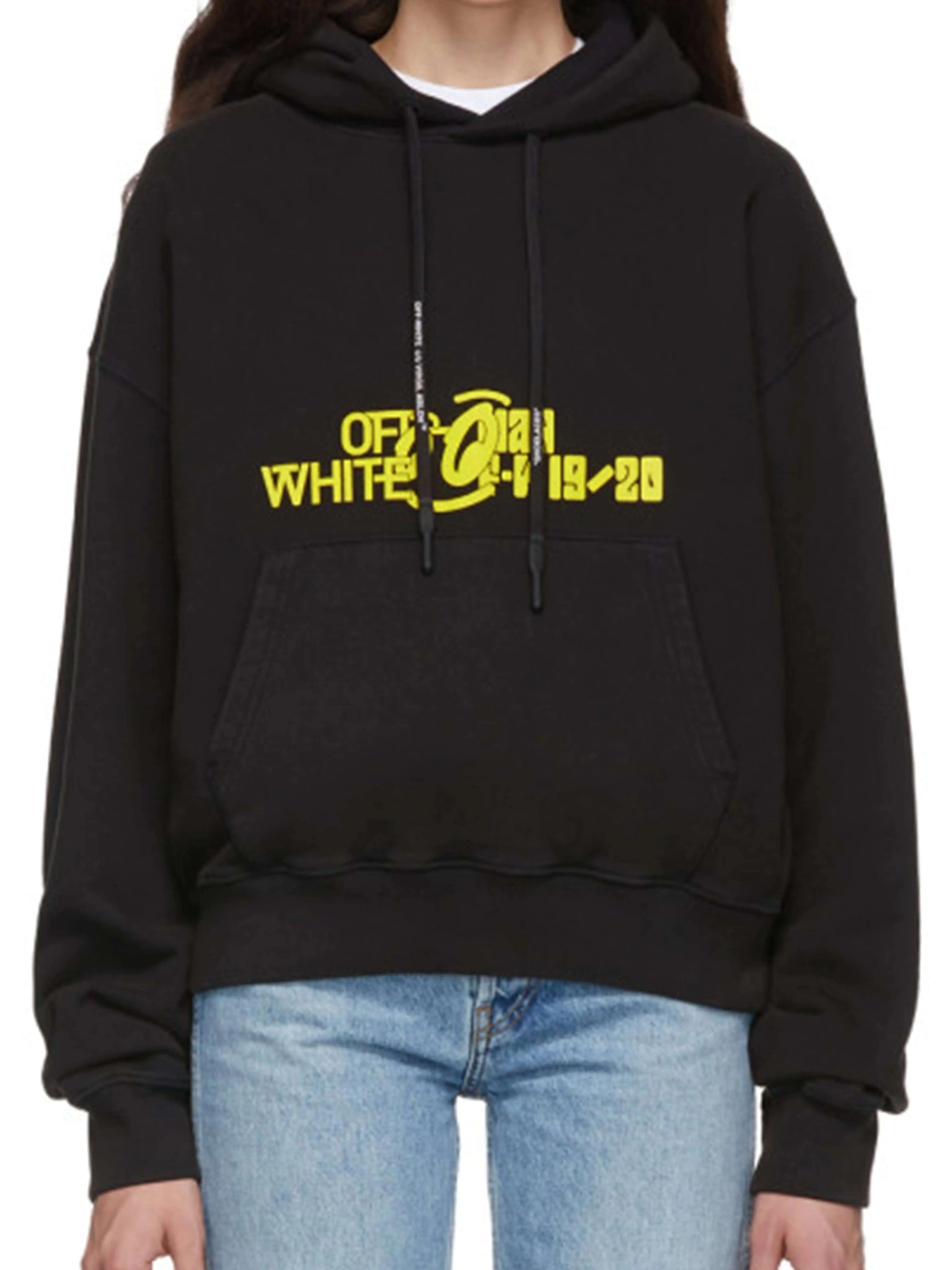 OFF-WHITE Half Tone Over Hoodie Black Off-White