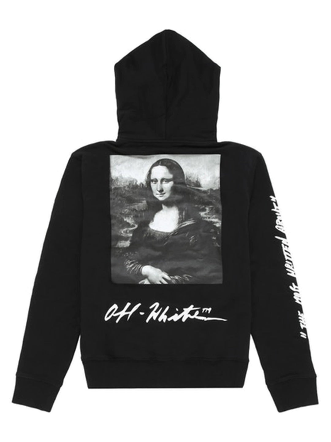 OFF-WHITE Monalisa Graphic Print Hoodie Black/White Off-White