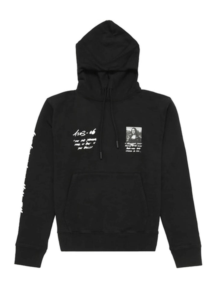 OFF-WHITE Monalisa Graphic Print Hoodie Black/White Off-White