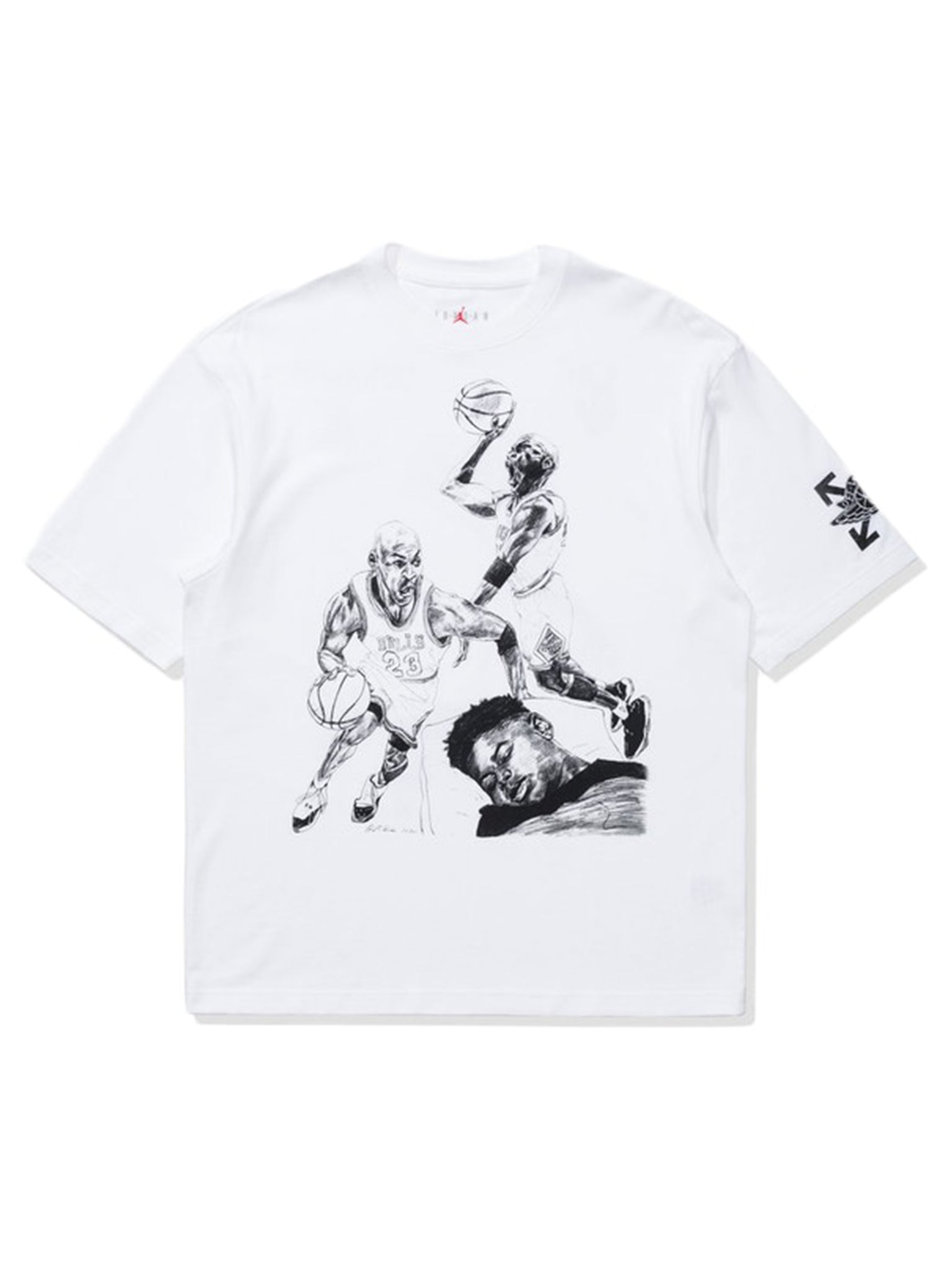 OFF-WHITE X Jordan Tee White [SS21] Prior