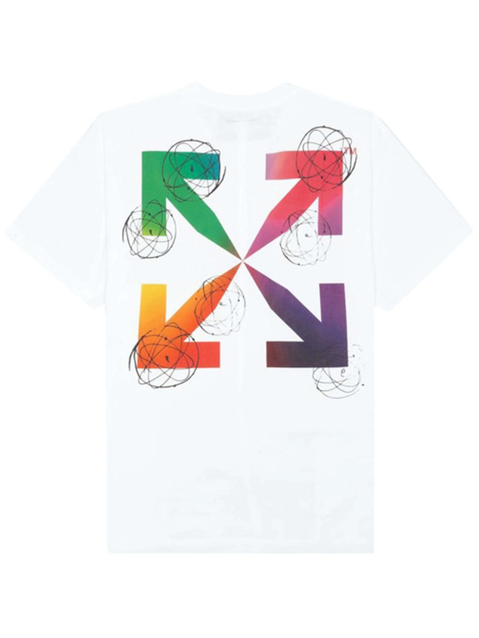 OFF-WHITE x Futura Oversized Fit Atoms T-Shirt White/Multicolor Off-White