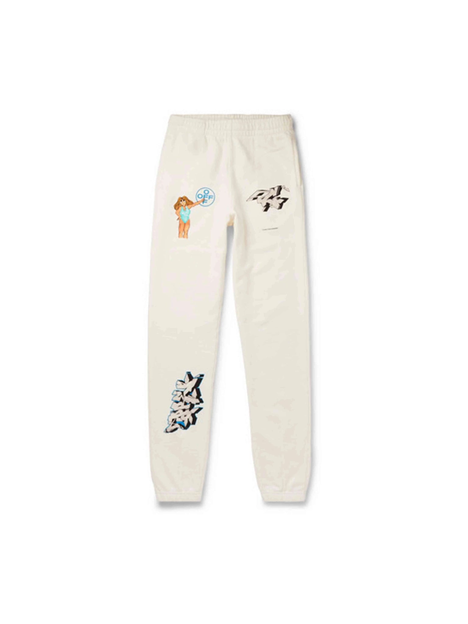 Off-White Dondi Graffiti Slim Sweatpants White L Off-White