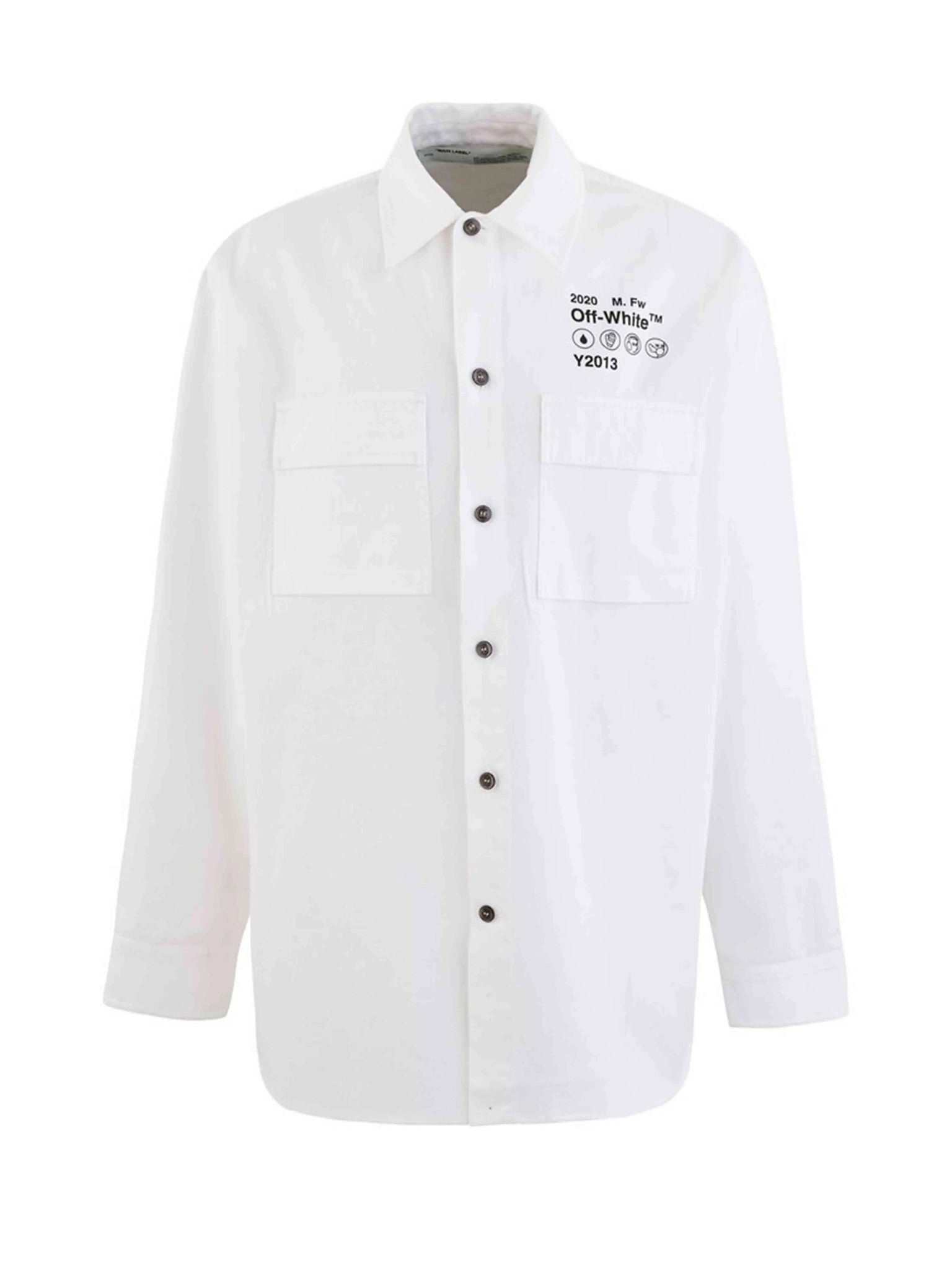 Off-White Gabardine Shirt White XL Off-White