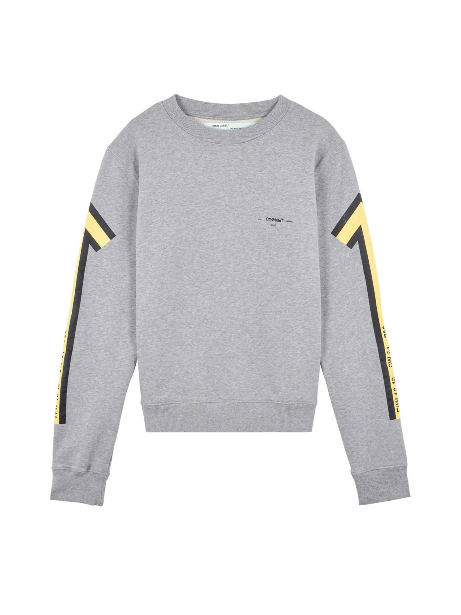 Off-White Grey & Yellow Arrows Sweatshirt Off-White