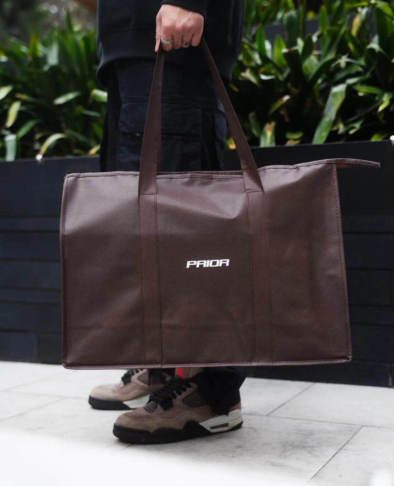 Prior Reusable Tote Bag Mocha Prior