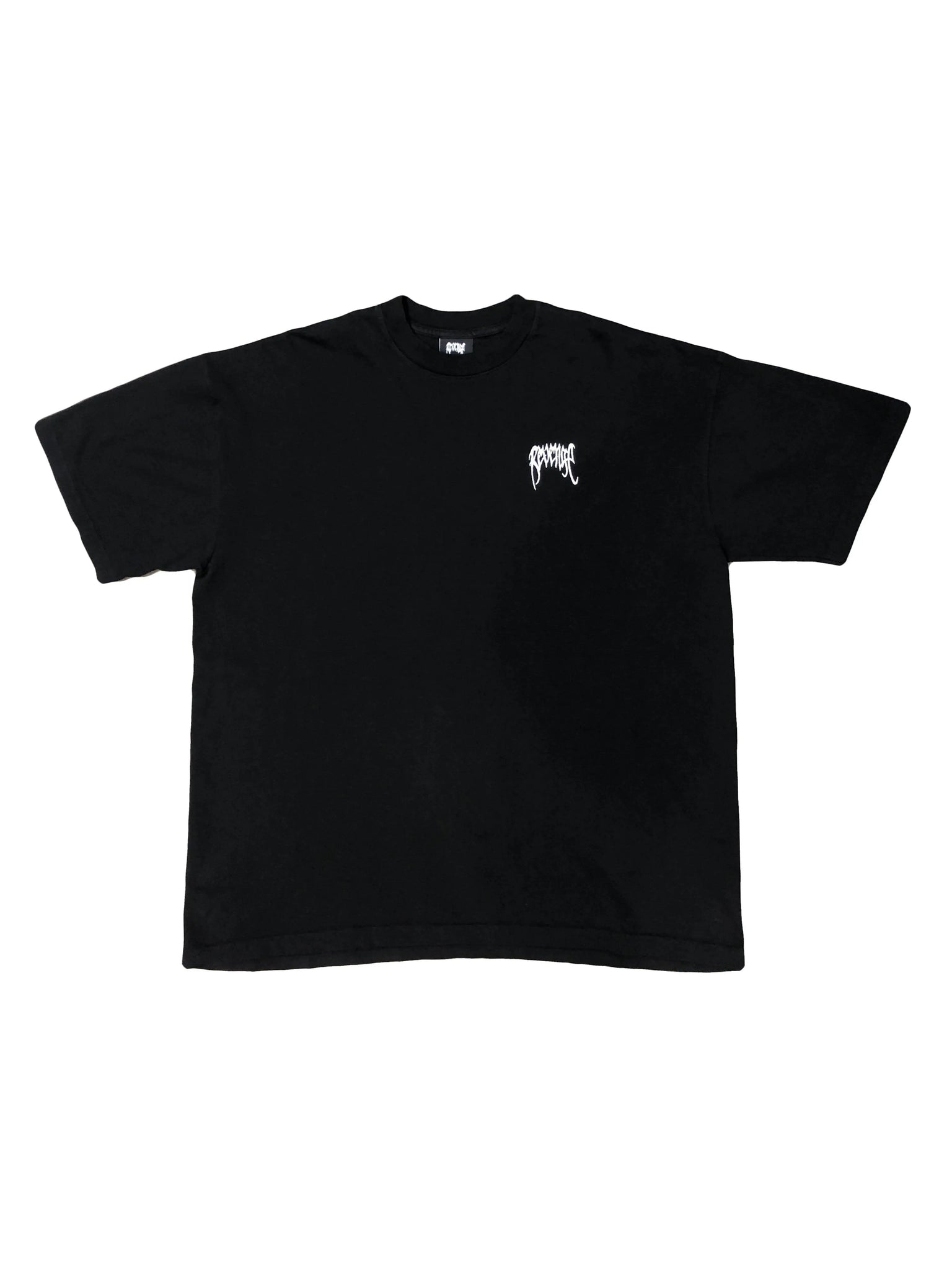 Revenge Basic Embroidered Tee Black Prior