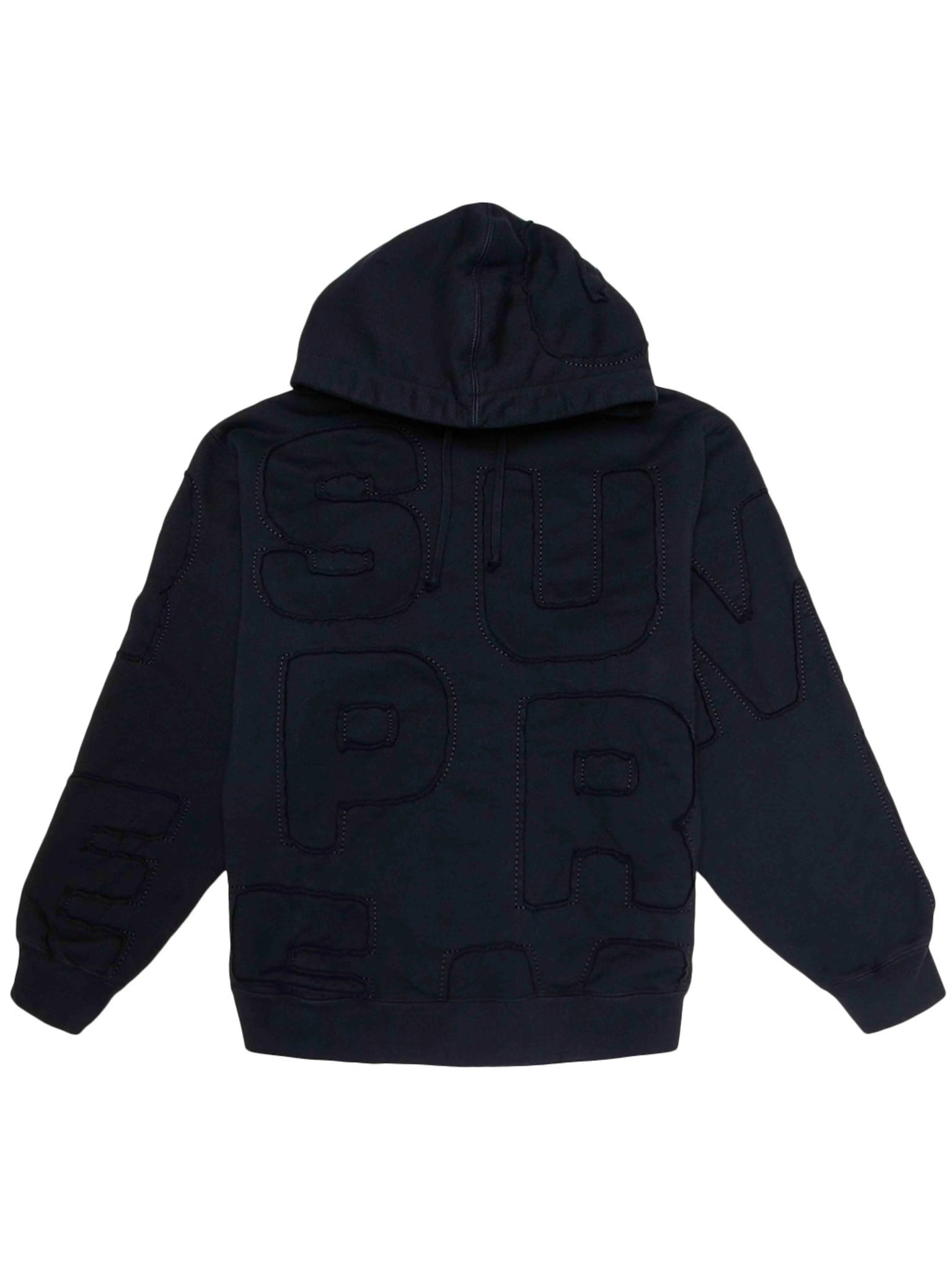 SUPREME CUTOUT LETTERS HOODIE BLACK [SS20] Prior