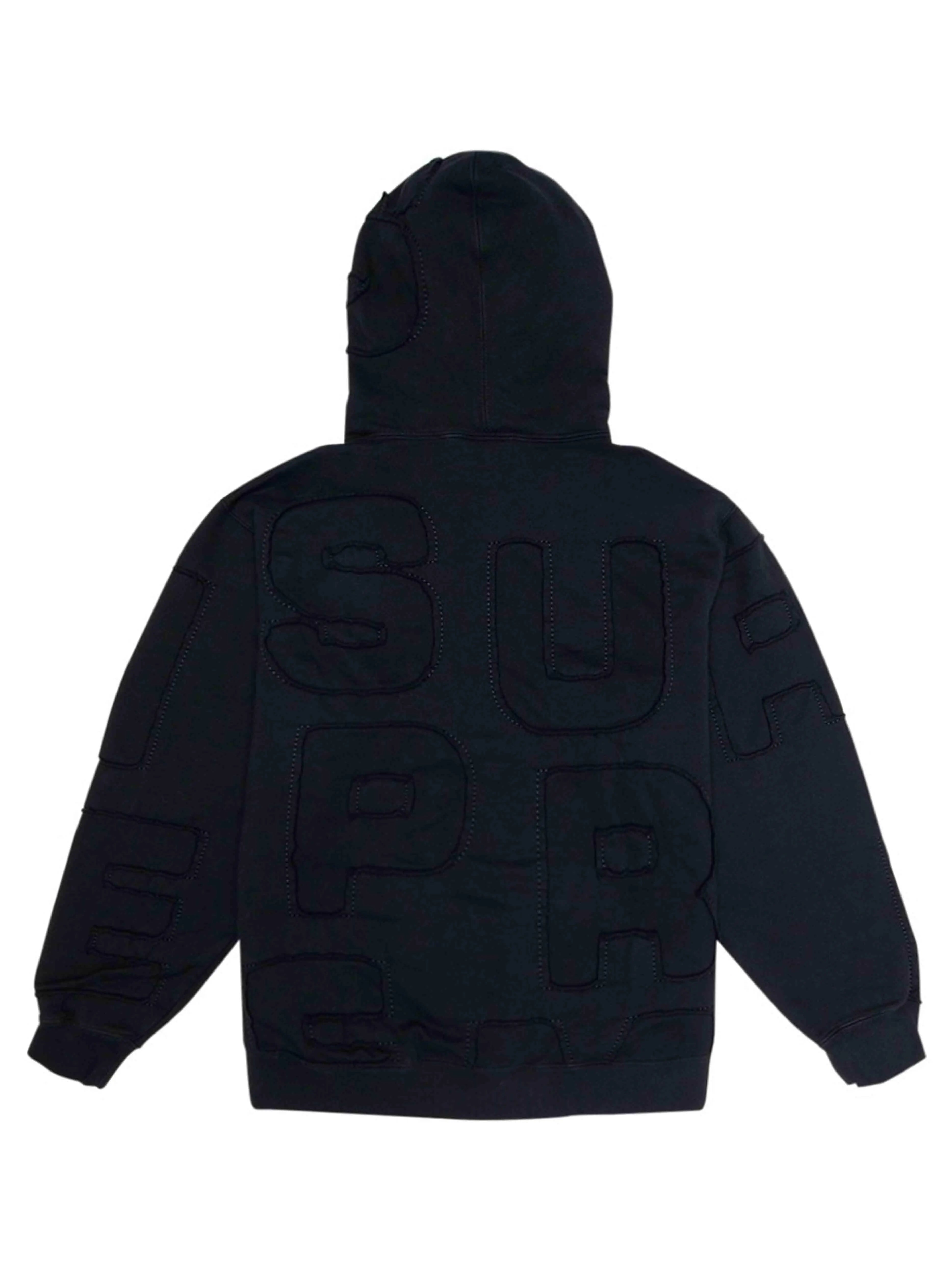 Supreme cutout letters hooded BLACK M