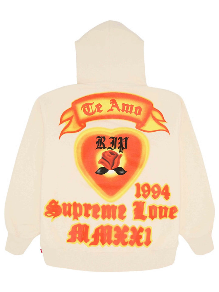 SUPREME LOVE HOODIE NATURAL [SS21] Prior