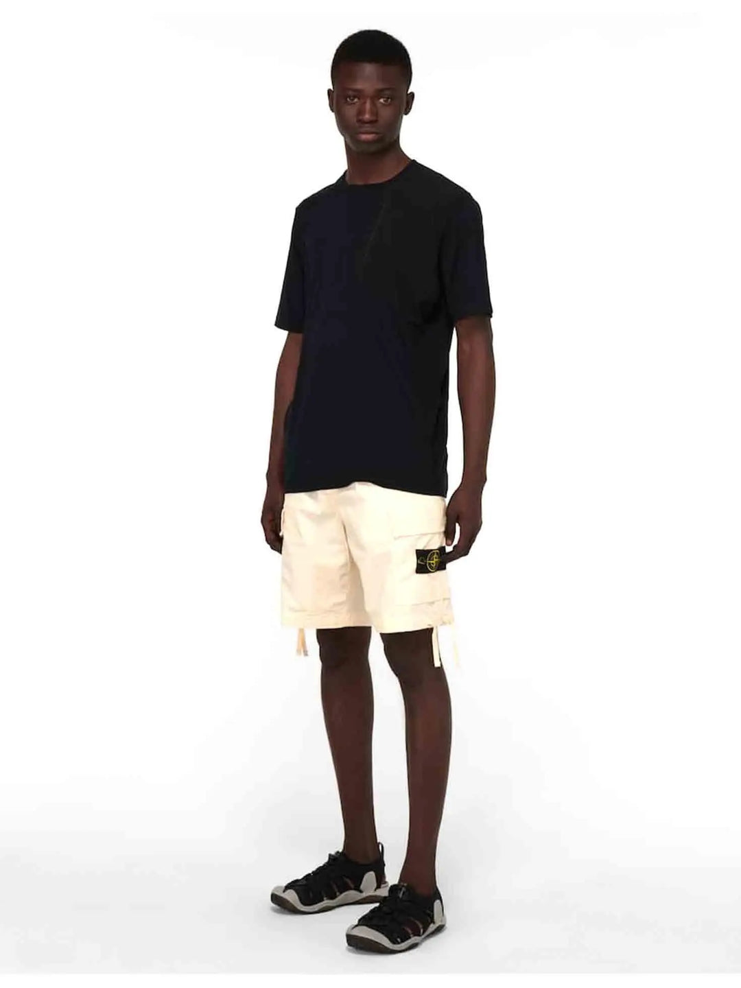 Stone Island Bermuda Cargo Shorts Ivory Prior