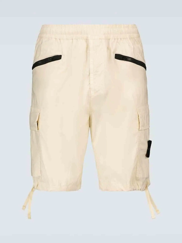 Stone Island Bermuda Cargo Shorts Ivory Prior