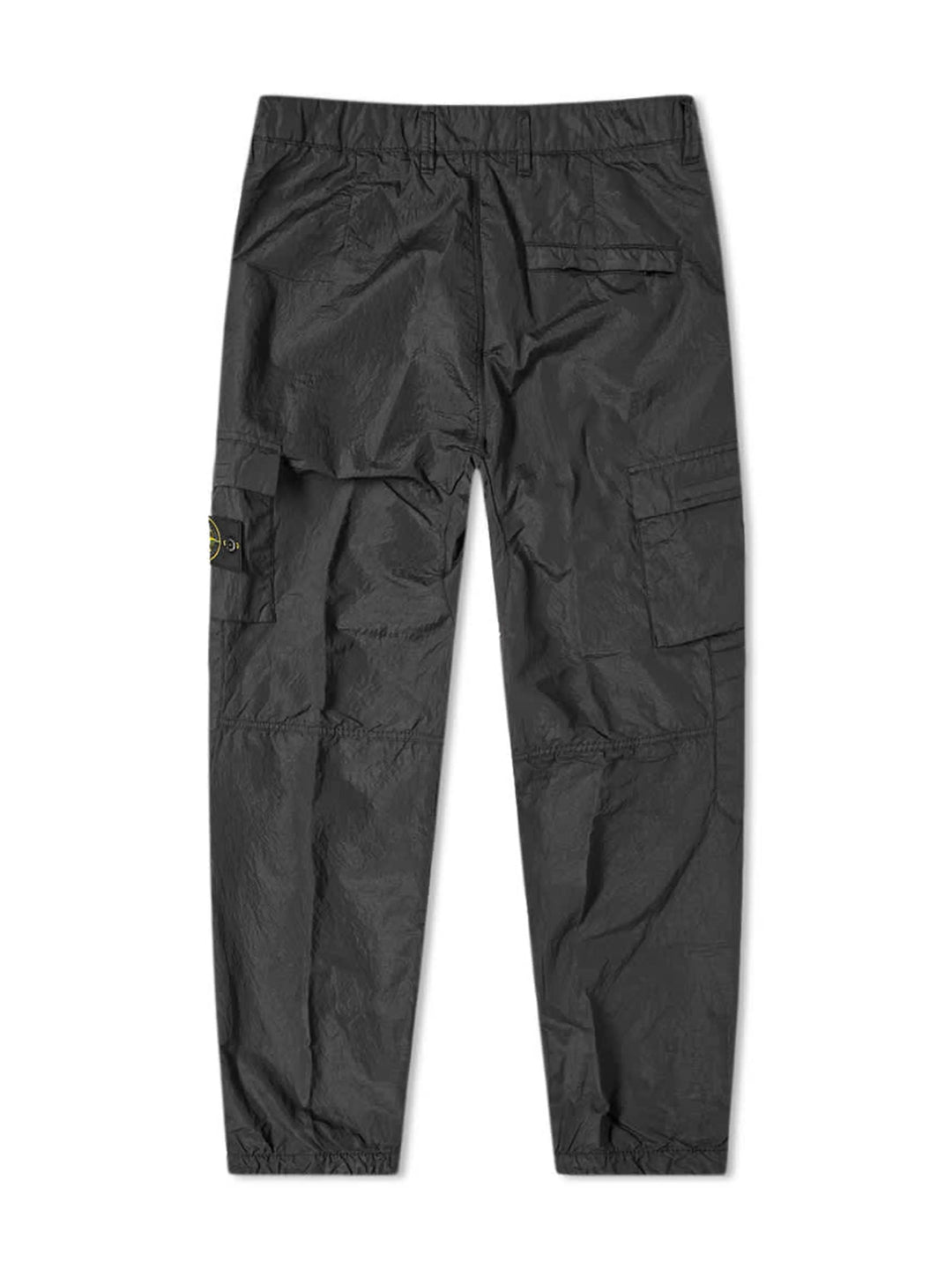 Stone Island Black Seersucker Cargo Pants Prior