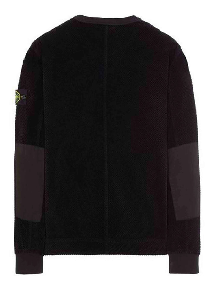 Stone Island Cotton Corduroy Sweatshirt Black Prior