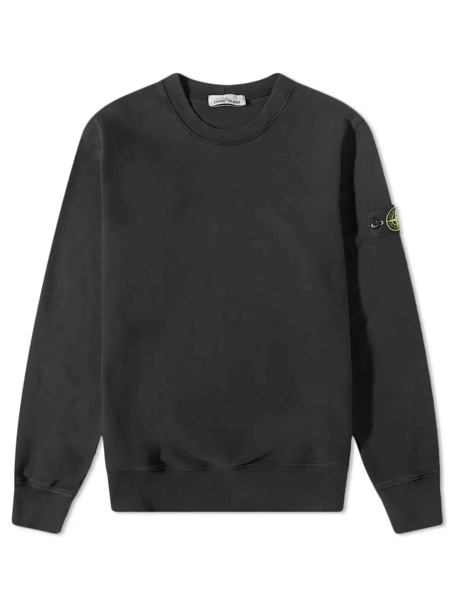 Stone Island Garment Dyed Crew Sweatshirt Black Prior