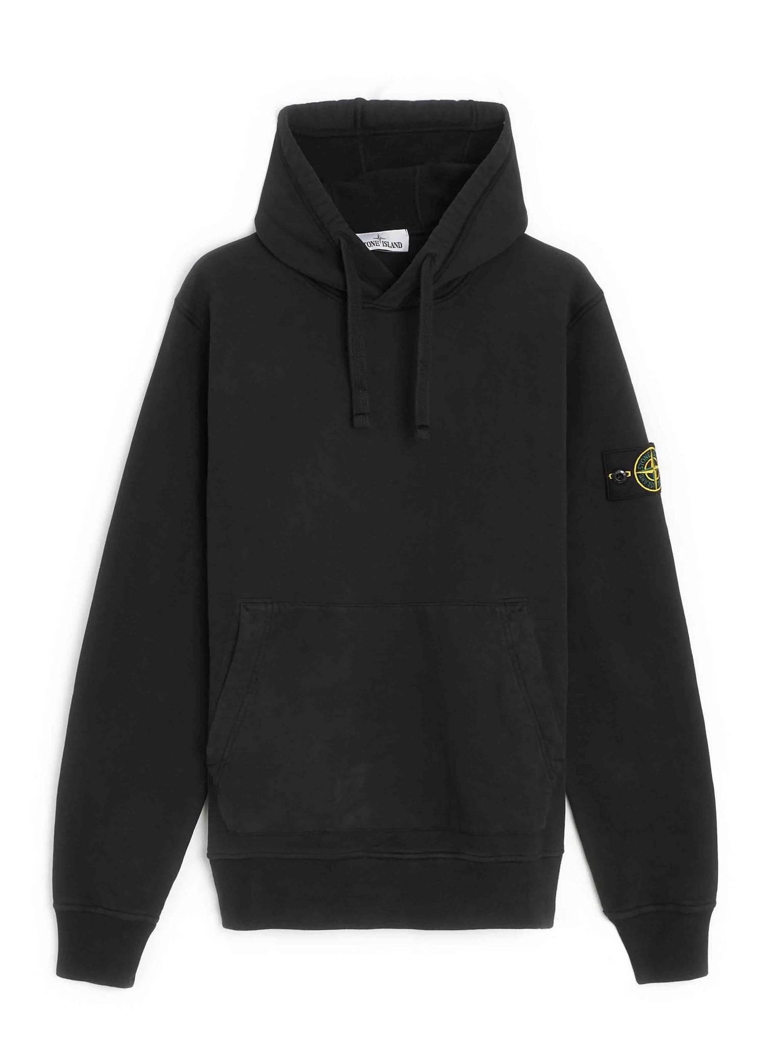 Stone Island Garment Dyed Hoodie Black Prior