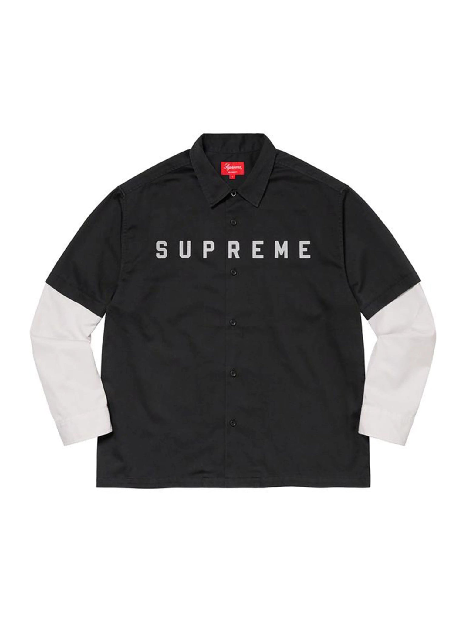 Supreme 2-Tone Work Shirt Black [FW20] Supreme