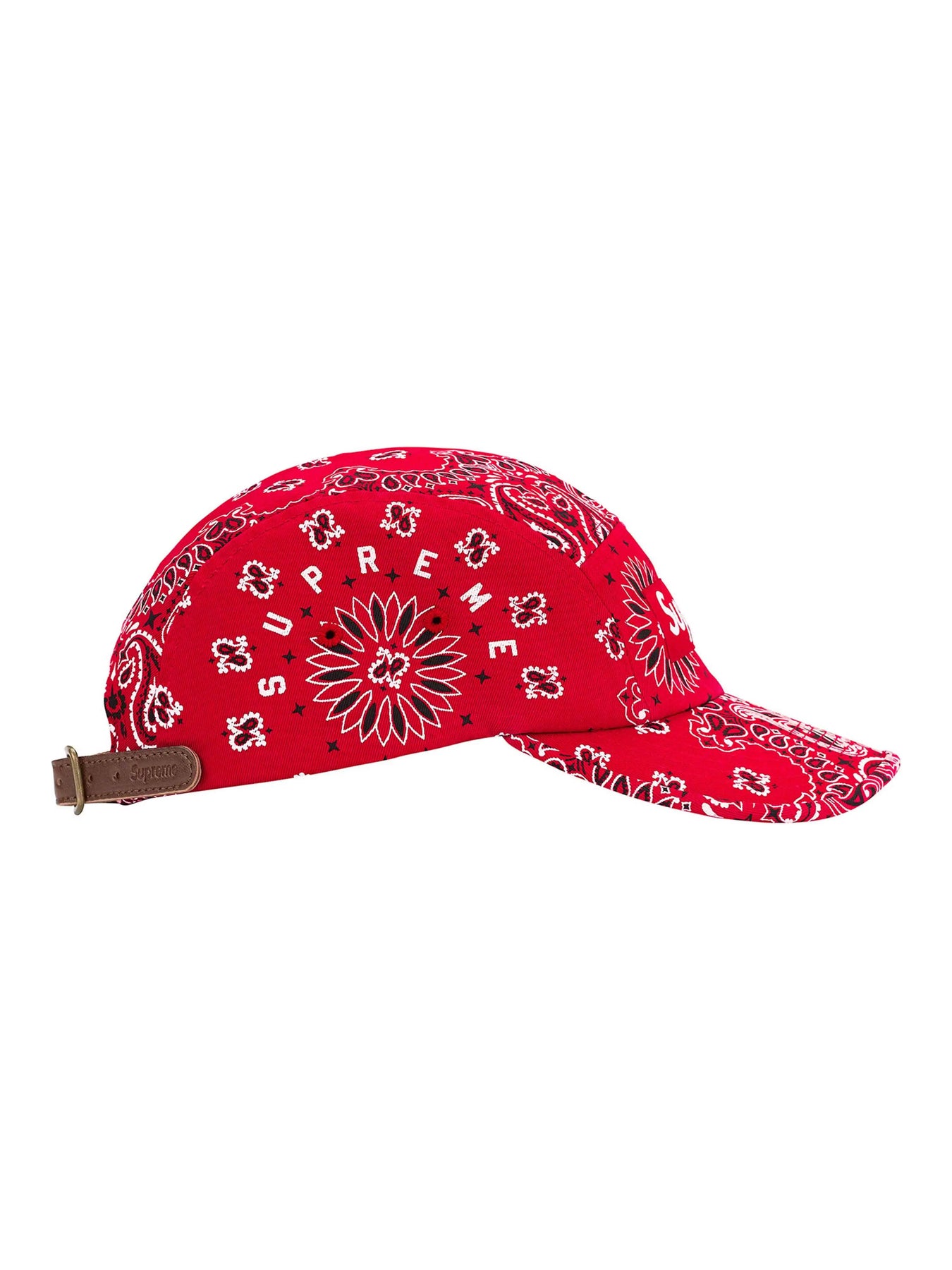 Supreme Bandana Camp Cap Red [SS21] - Prior