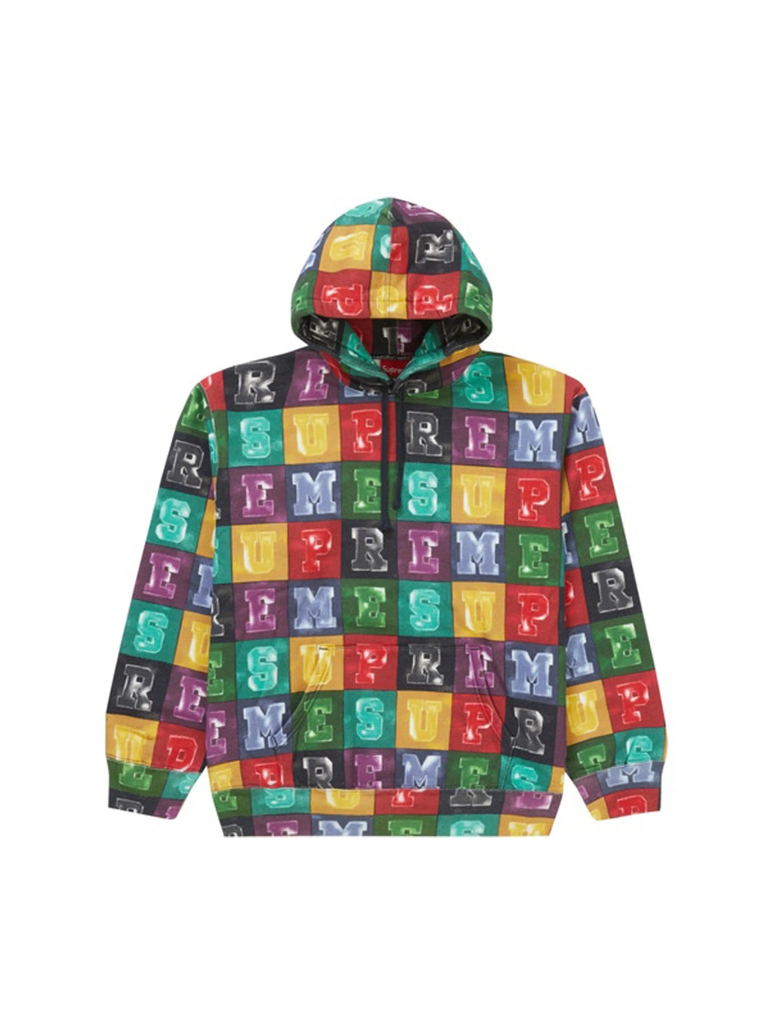 Supreme Blocks Hooded Sweatshirt Multicolor [FW20] Supreme