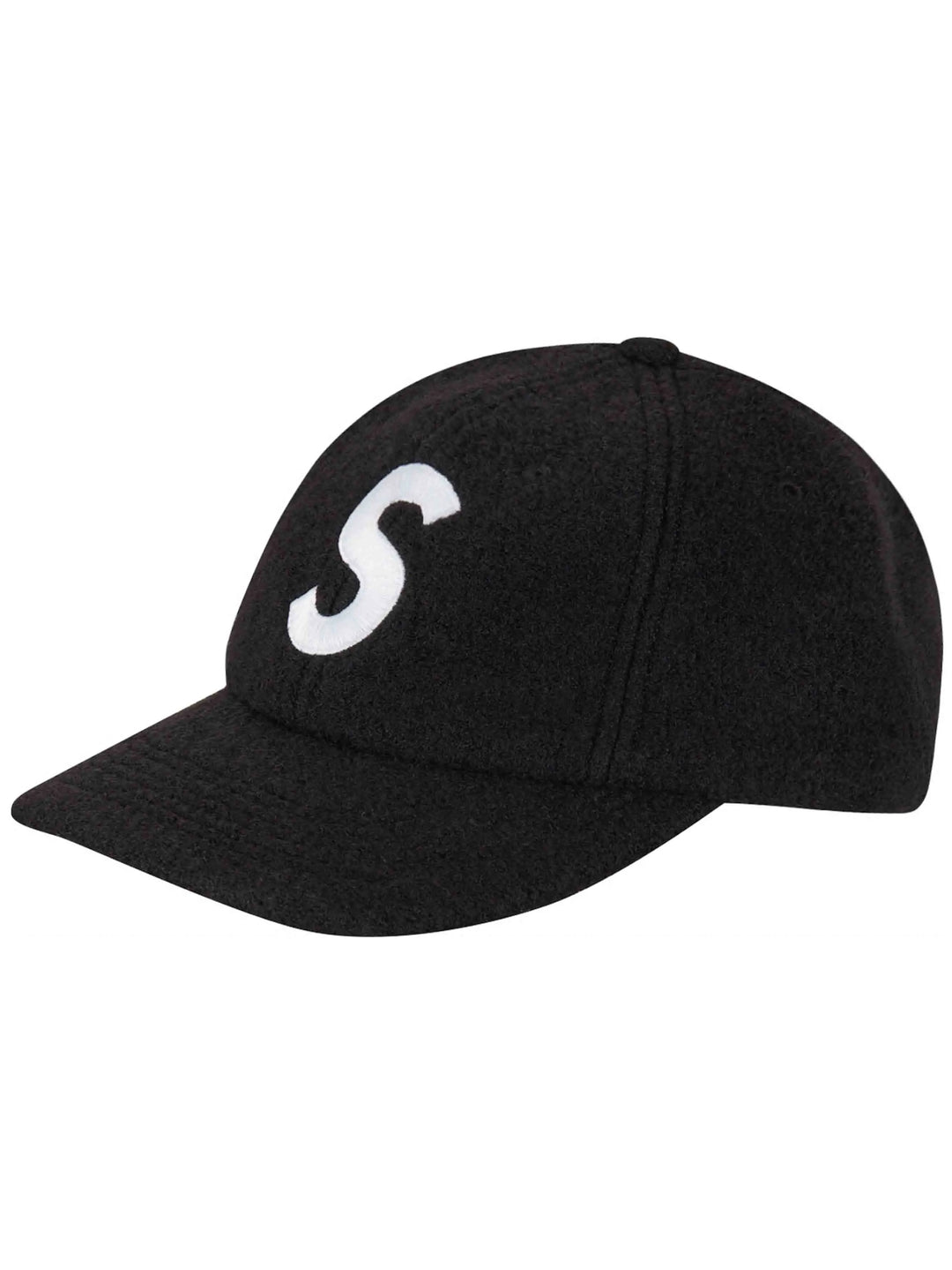 Supreme Boiled Wool S Logo 6-Panel Black [FW22] Prior