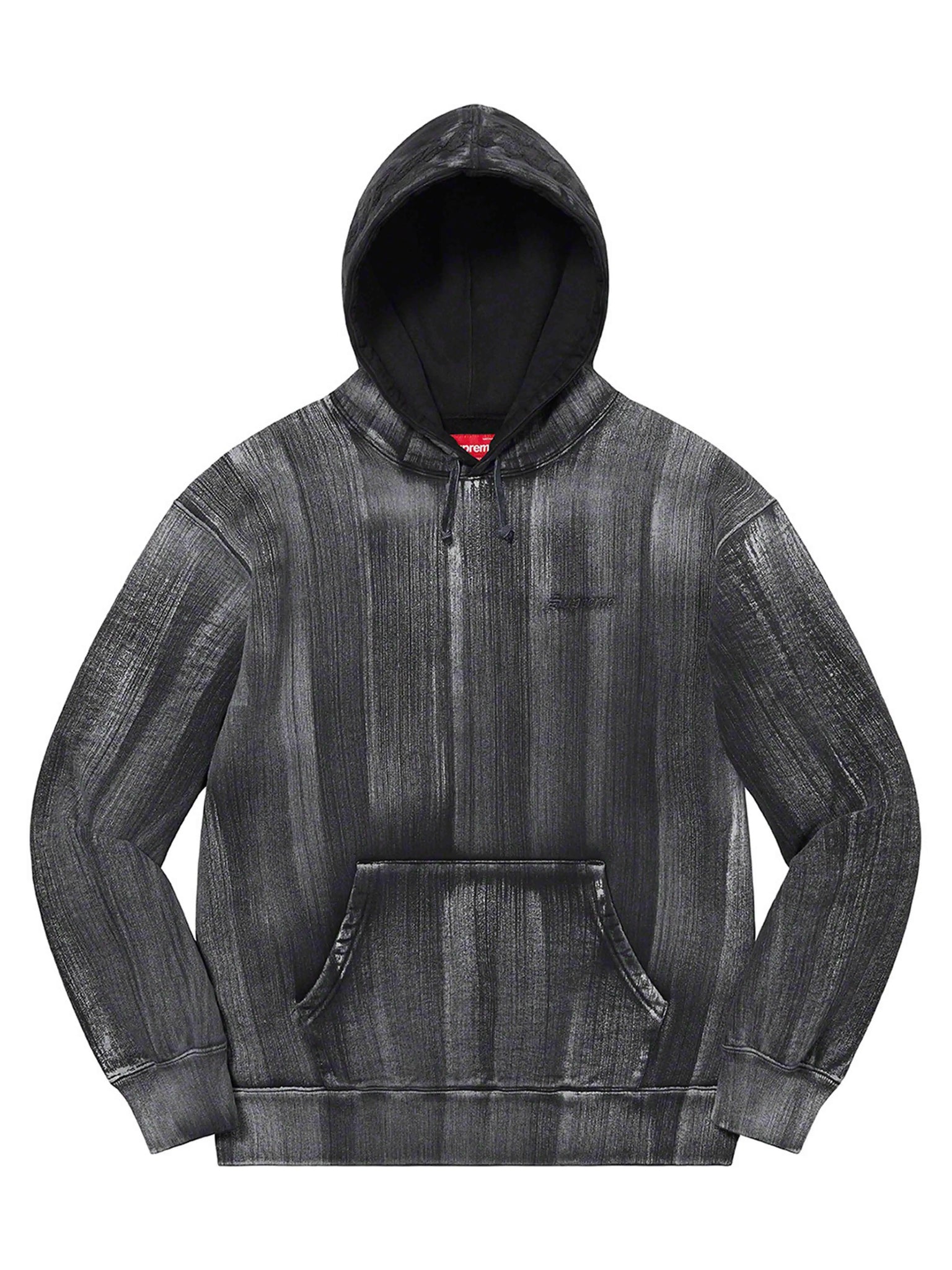 Supreme Brush Stroke Hoodie Black [SS21] Prior