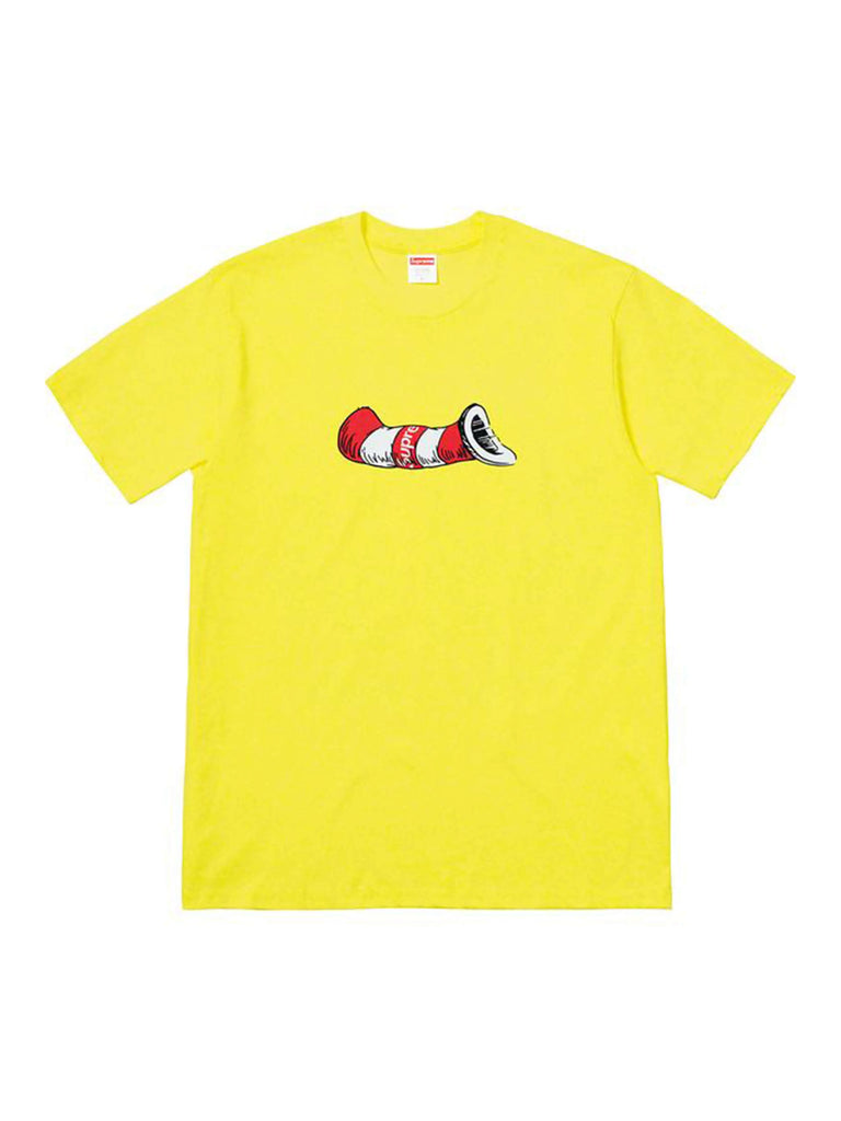 Supreme cat in the hat tee yellow discount